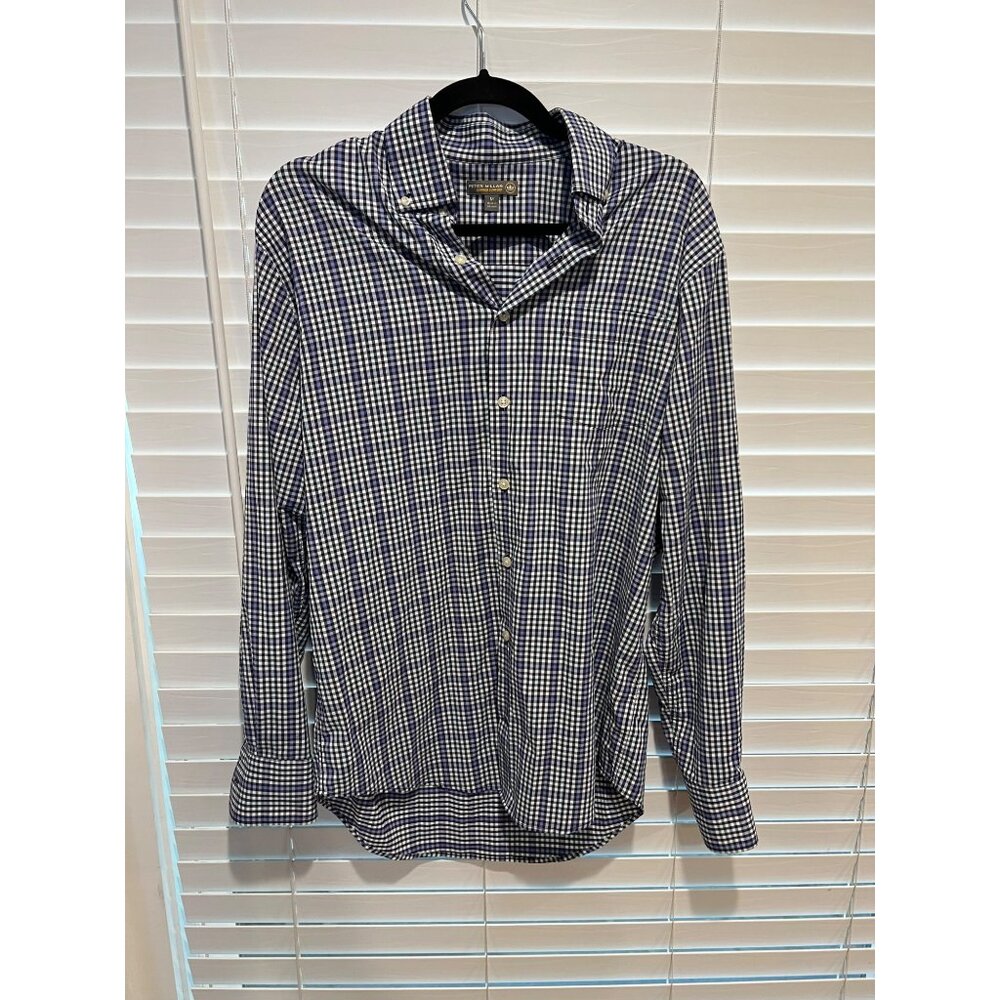 Peter Millar‎ Summer Comfort Long Sleeve Button Up Shirt - Size - M
